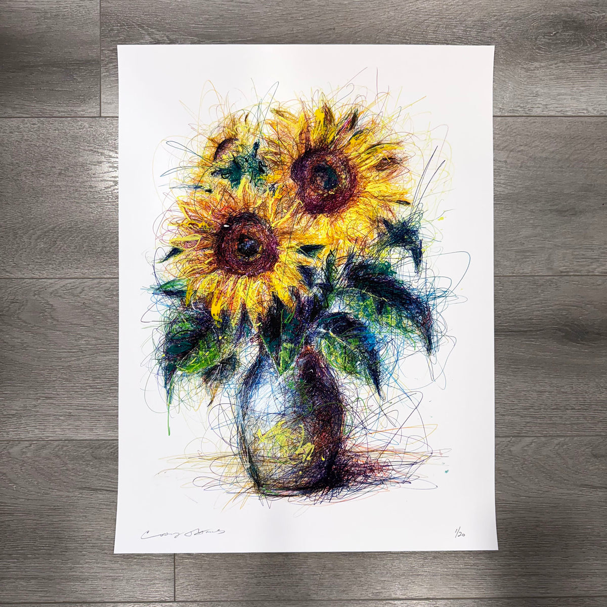 Sun Flower Still Life Limited Edition Print